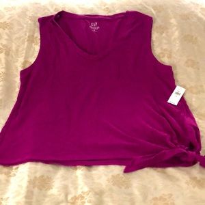 Brand new w/tags - Gap Linen Blend Sleeveless Tank - Size M, Fuschia